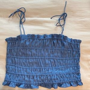 NWT H&M Periwinkle Smock Top - L